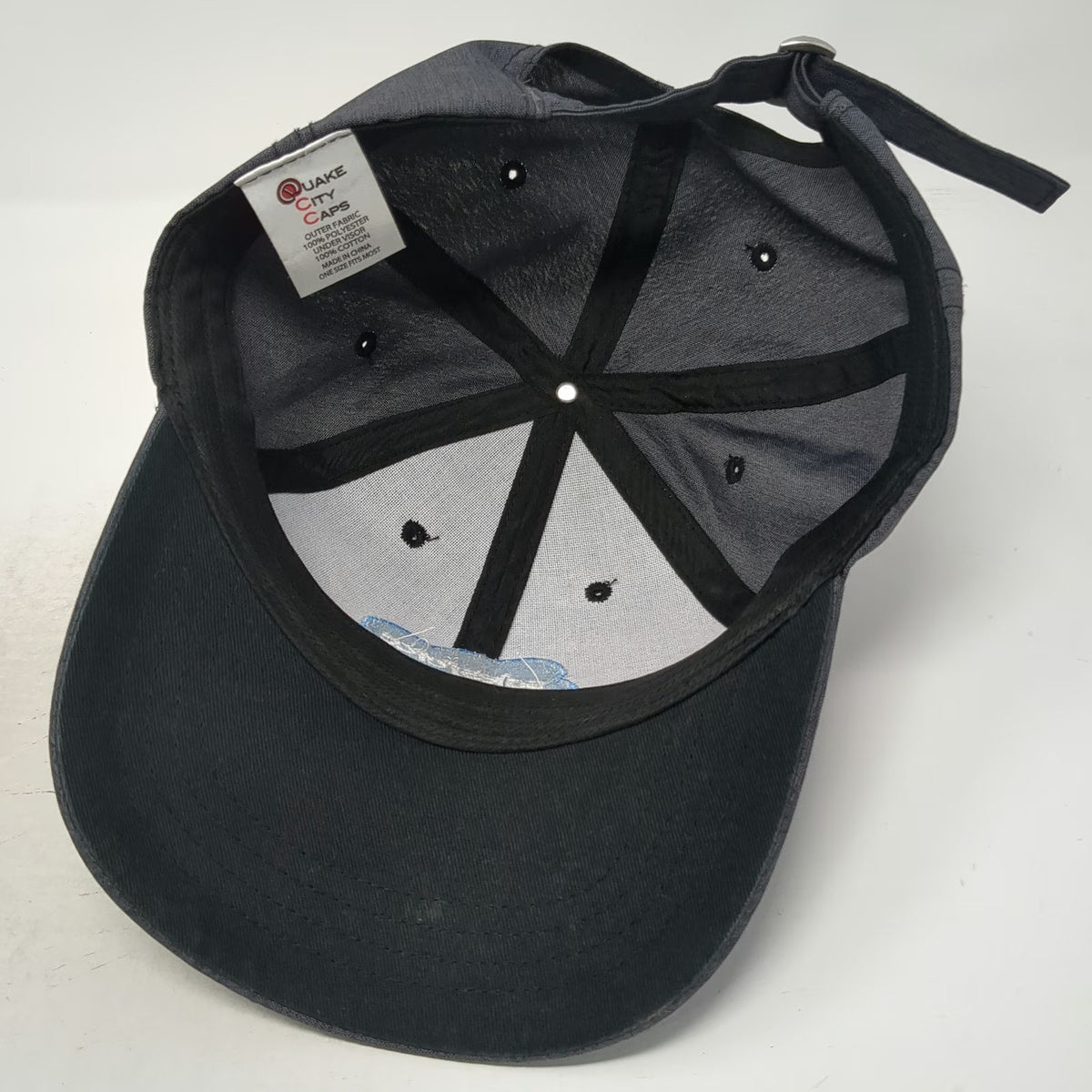 Quake City Caps Baseball Cap Gray One Size Salesforce Cloud Logo Heathered Hat