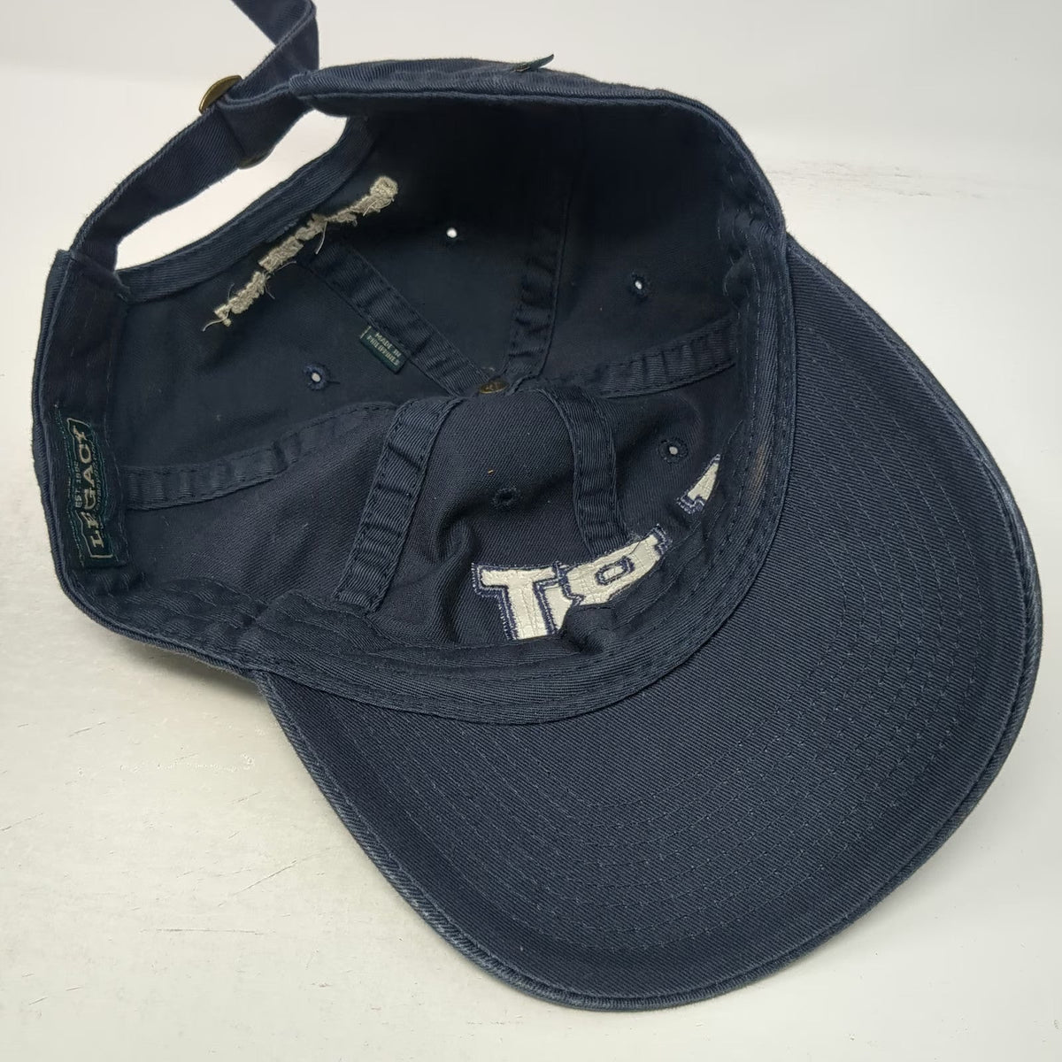 Legacy Baseball Cap Blue One Size LBI Long Beach Island Slideback Strap Hat