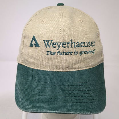 Boise Hat Baseball Cap Beige Green One Size Weyerhaeuser Timberland Strapback