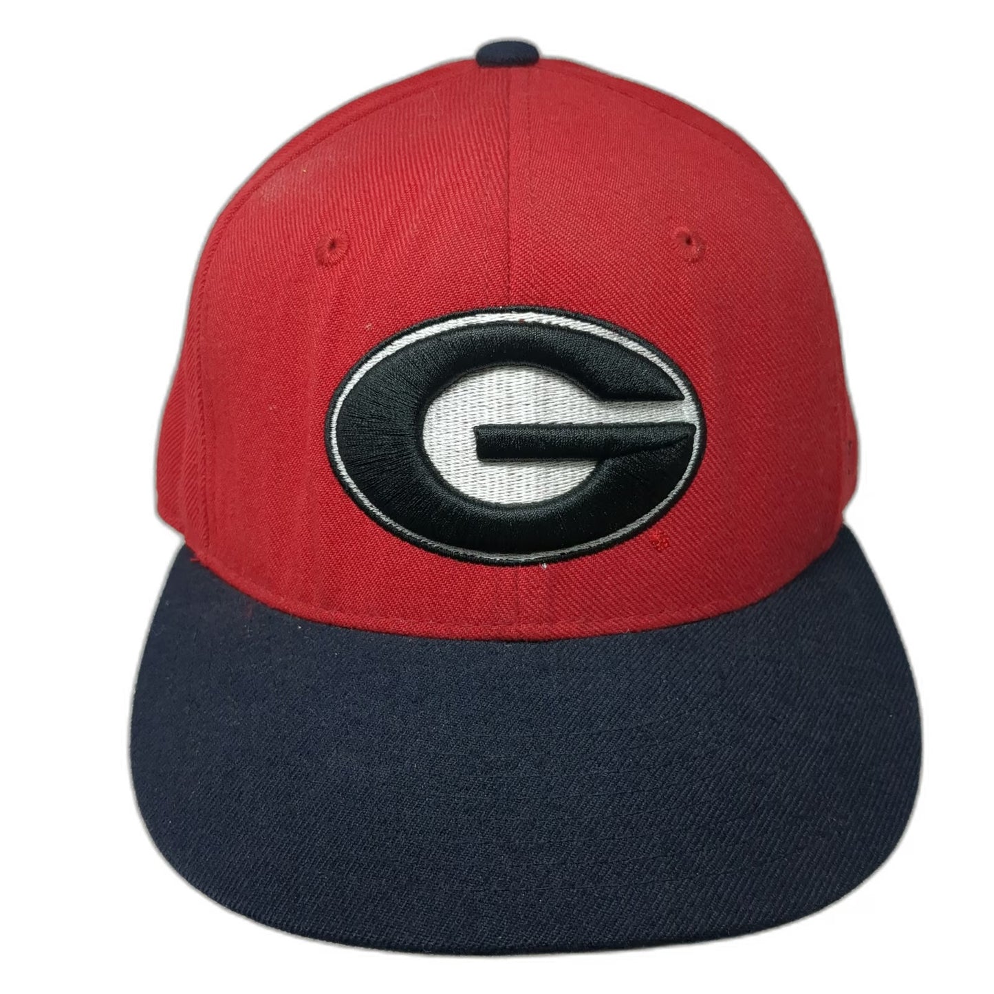 Zephyr Georgia Bulldogs NCAA Hat Cap Red Blue 7 5/8 Fitted Logo Embroidered