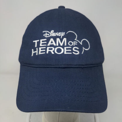 Disney Team Of Heroes Slideback Hat Blue OSFA Embroidered Adjustable
