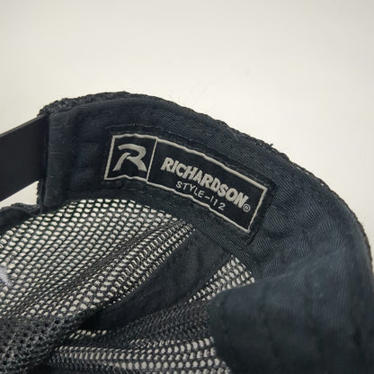 Richardson Trucker Hat Gray One Size Smokey Bear Only You Leather Patch Snapback