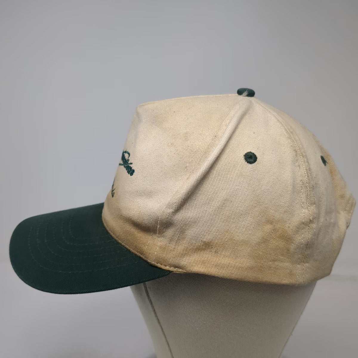 KC 5 Panel Beige Green One Size Fallon Nevada CC Communications Hat Snapback