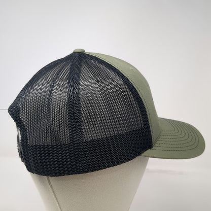 Richardson 112 Trucker Hat Green Black One Size Rockstock Guitar Mesh Snapback