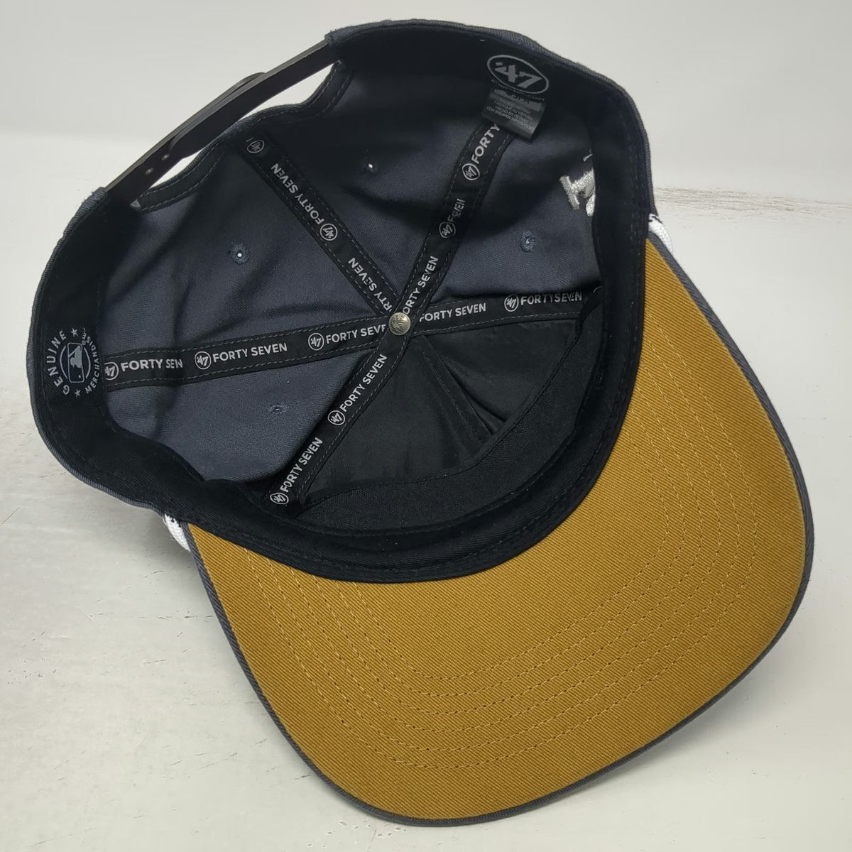 '47 MLB Los Angeles Dodgers 5 Panel Gray One Size 2024 World Series Rope Hat