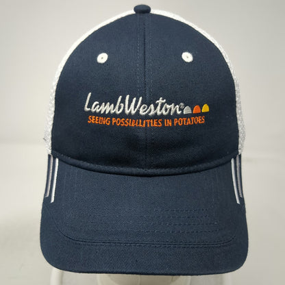 Cap America Baseball Cap Blue One Size Lamb Weston Potatoes Mesh Strapback Hat