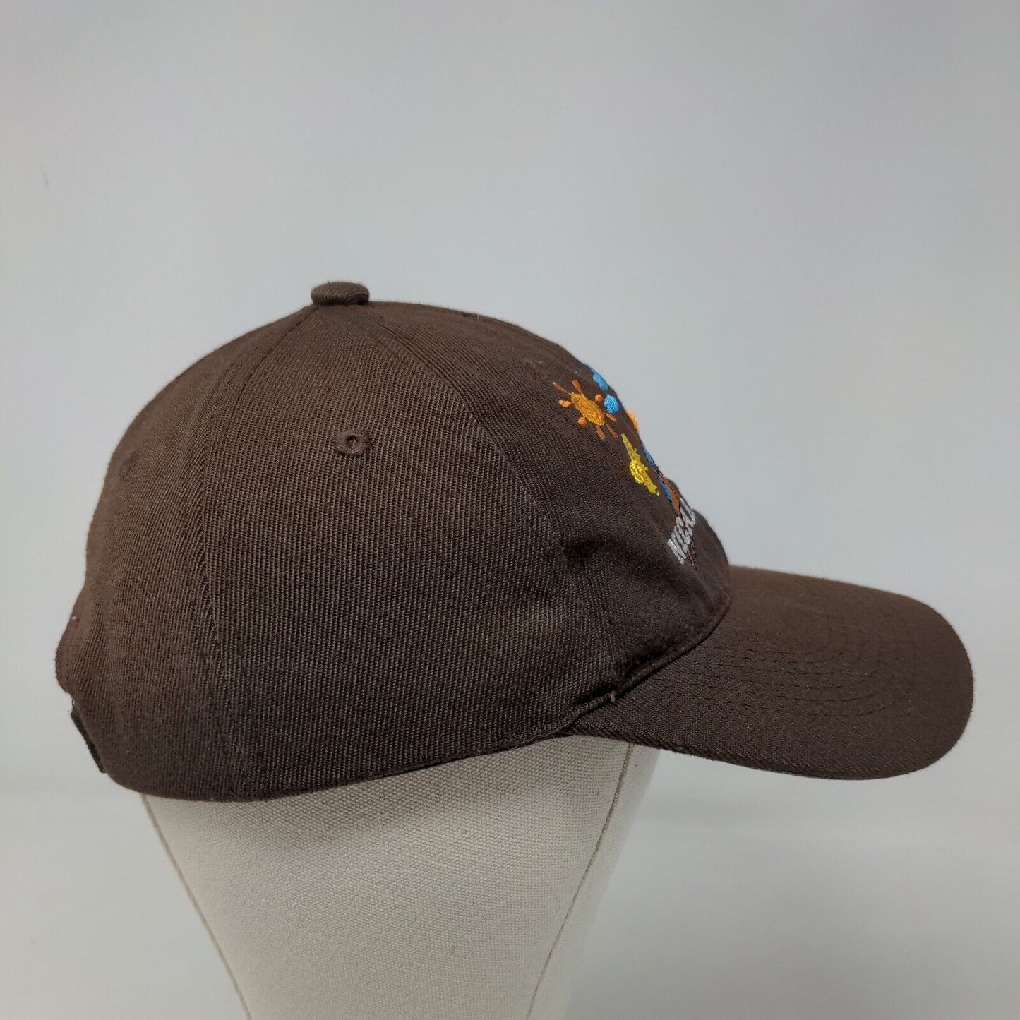 Fit Trend Men's Strapback Hat Brown Adjustable Embroidered Nicaragua Polyester