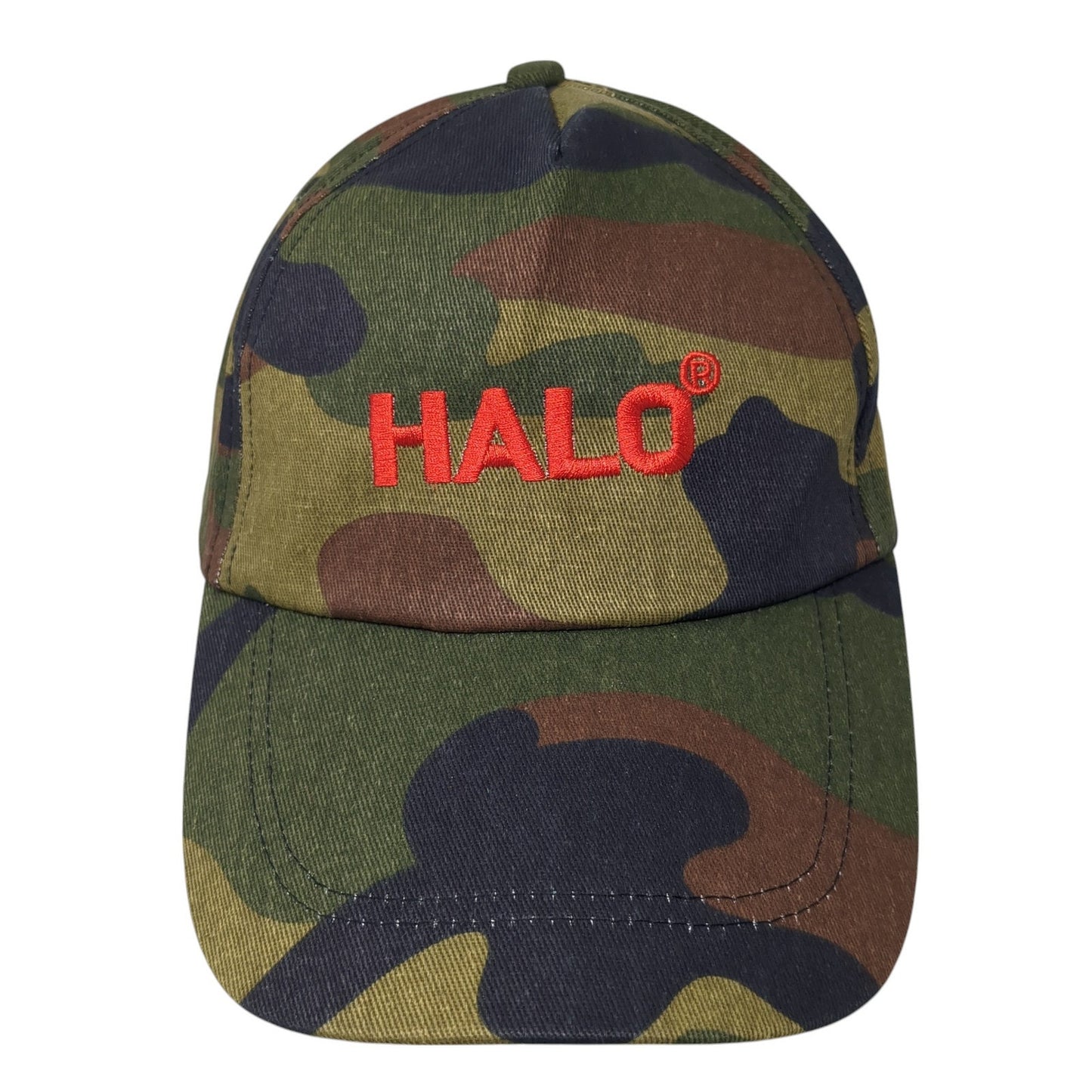 Halo Baseball Cap Multicolor One Size Adjustable Embroidered Camouflage 6 Panel