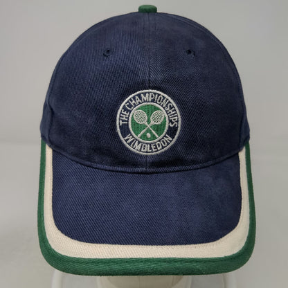 Wimbledon Championships Baseball Cap Blue Green White Tennis Museum Hat Vintage