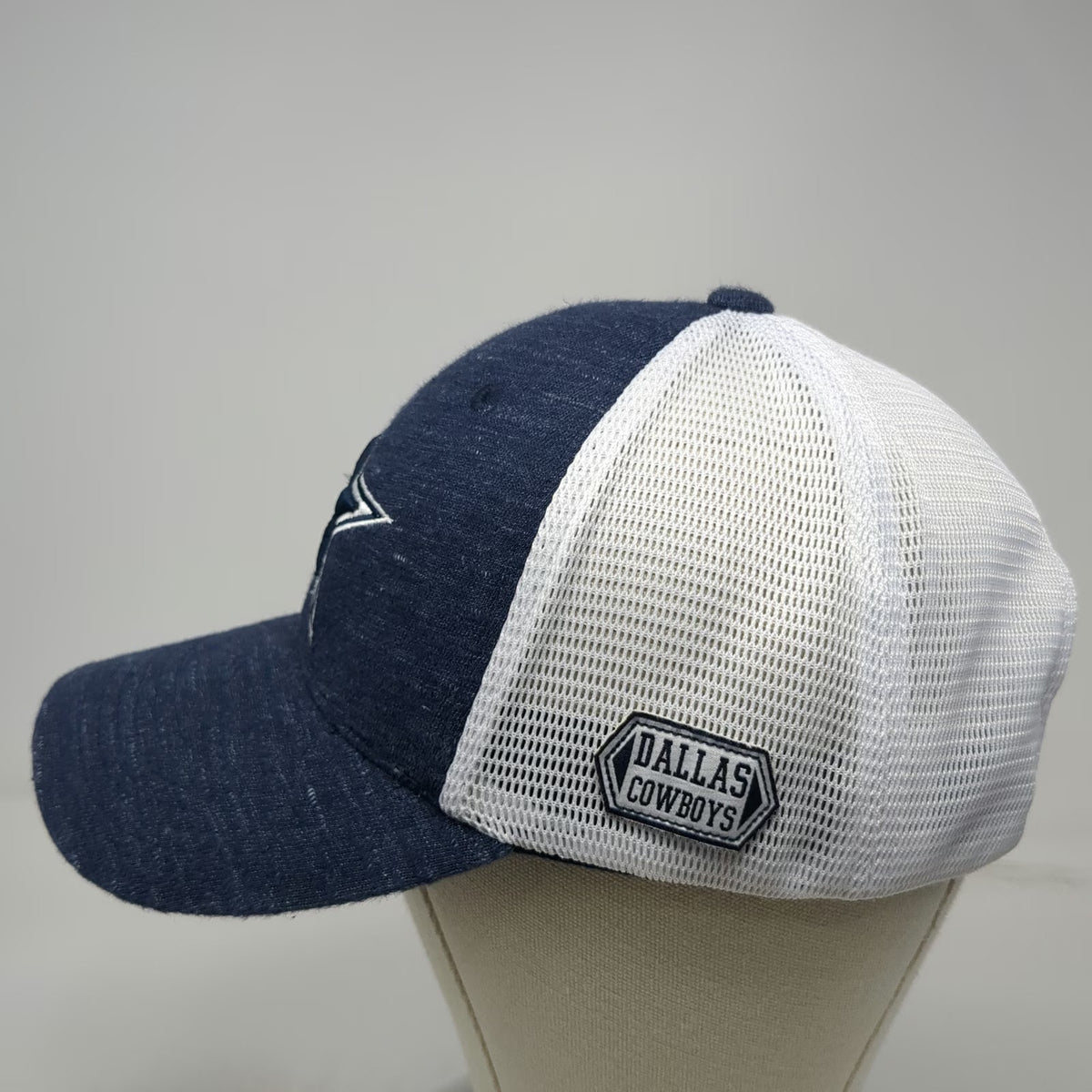 Dallas Cowboys NFL Authentic Trucker Hat Blue White One Size Snapback Mesh Star