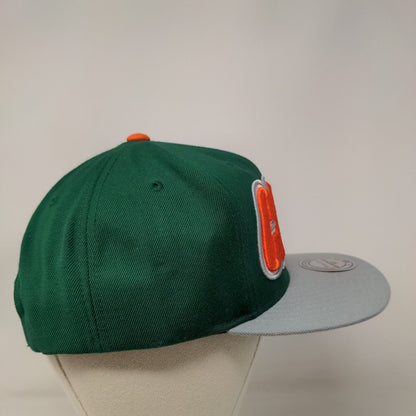 Mitchell & Ness Snapback Hat 'Canes Miami Hurricanes Vintage Embroidered NCAA