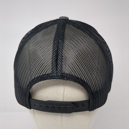 The Classics Yupoong Snapback Mesh Back Trucker Hat Gray One Size Logo