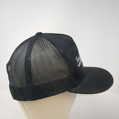 Yupoong Rank Western Wear Dallas Texas Trucker Hat Black One Size Mesh Back