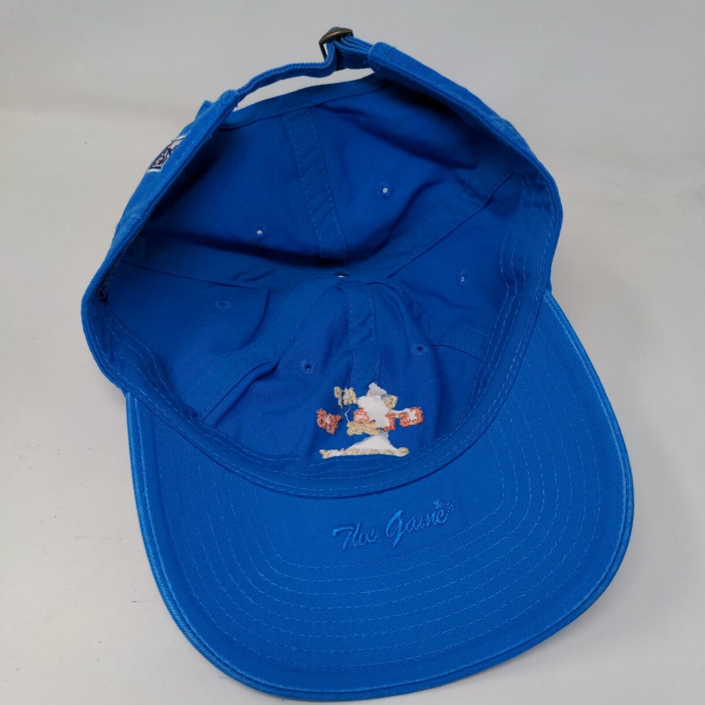 Camp Barney Medintz Slideback Hat Blue OSFM Embroidered The Game