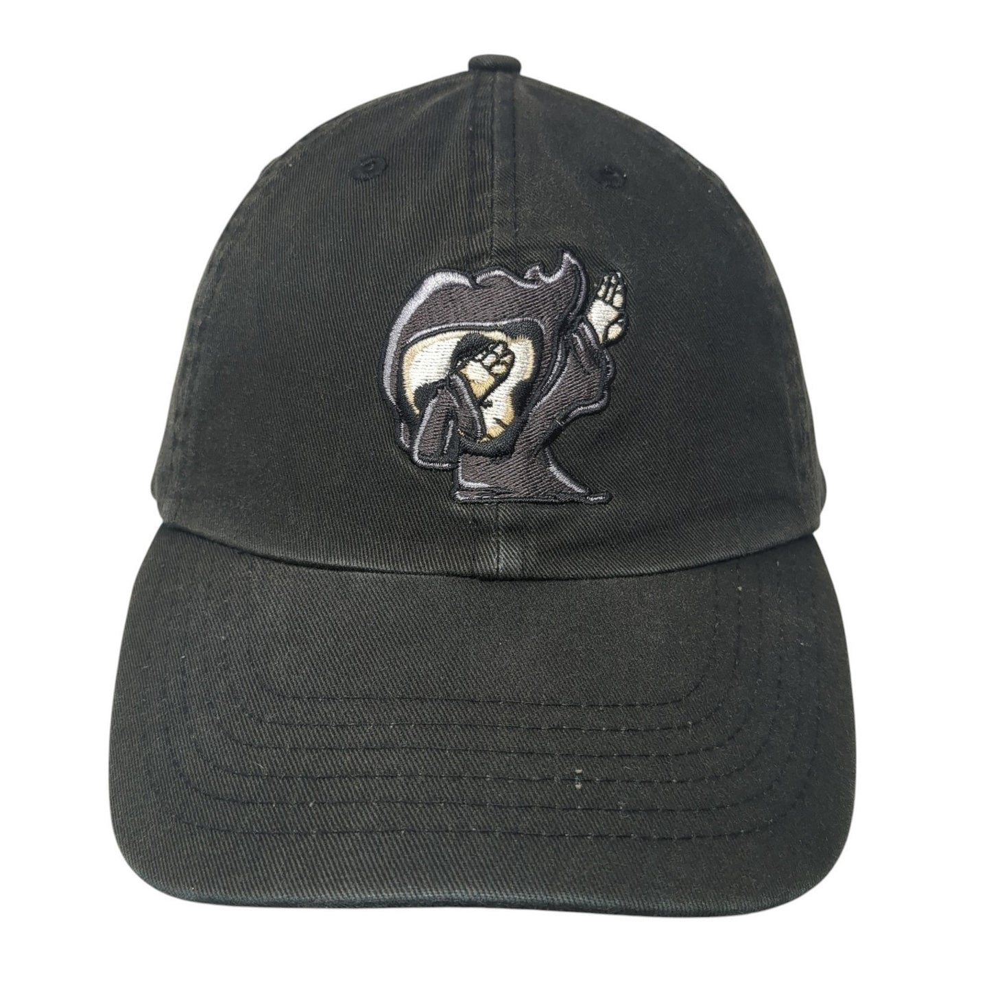 Ghost Boy Co. Slideback Hat Black One Size Adjustable Embroidered