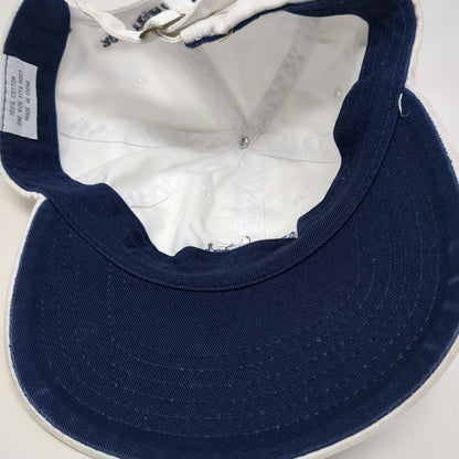 White Baseball Cap One Size USTA League 2010 Team Captain Tennis Sports Logo Hat