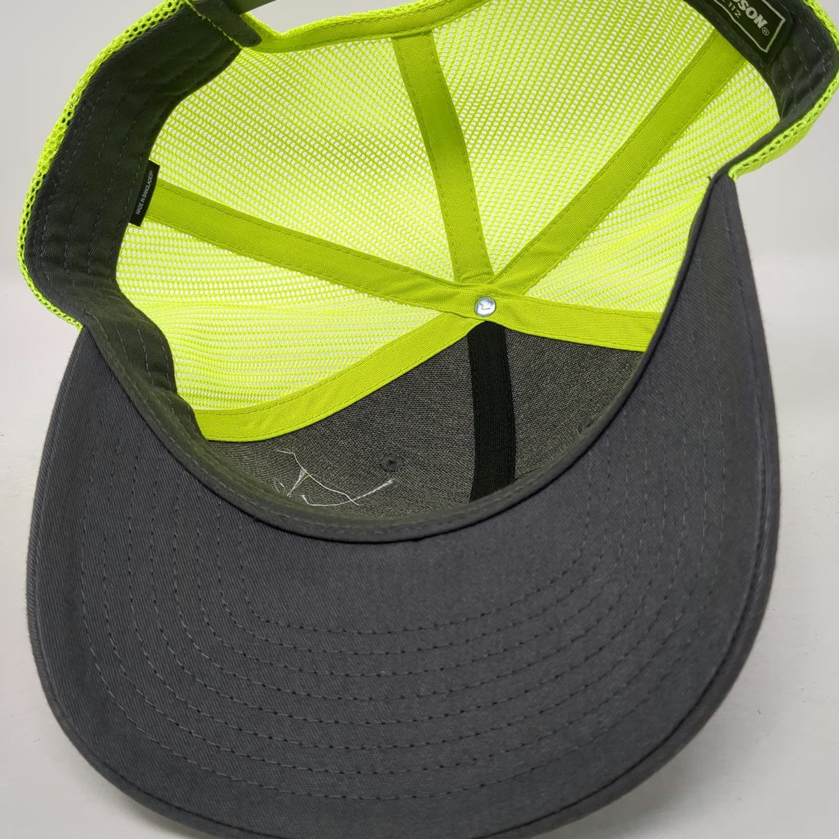 Richardson Trucker Hat Black Yellow One Size United Rentals Mesh Construction