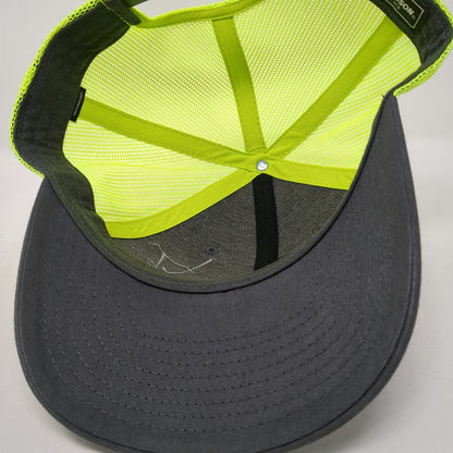 Richardson Trucker Hat Black Yellow One Size United Rentals Mesh Construction