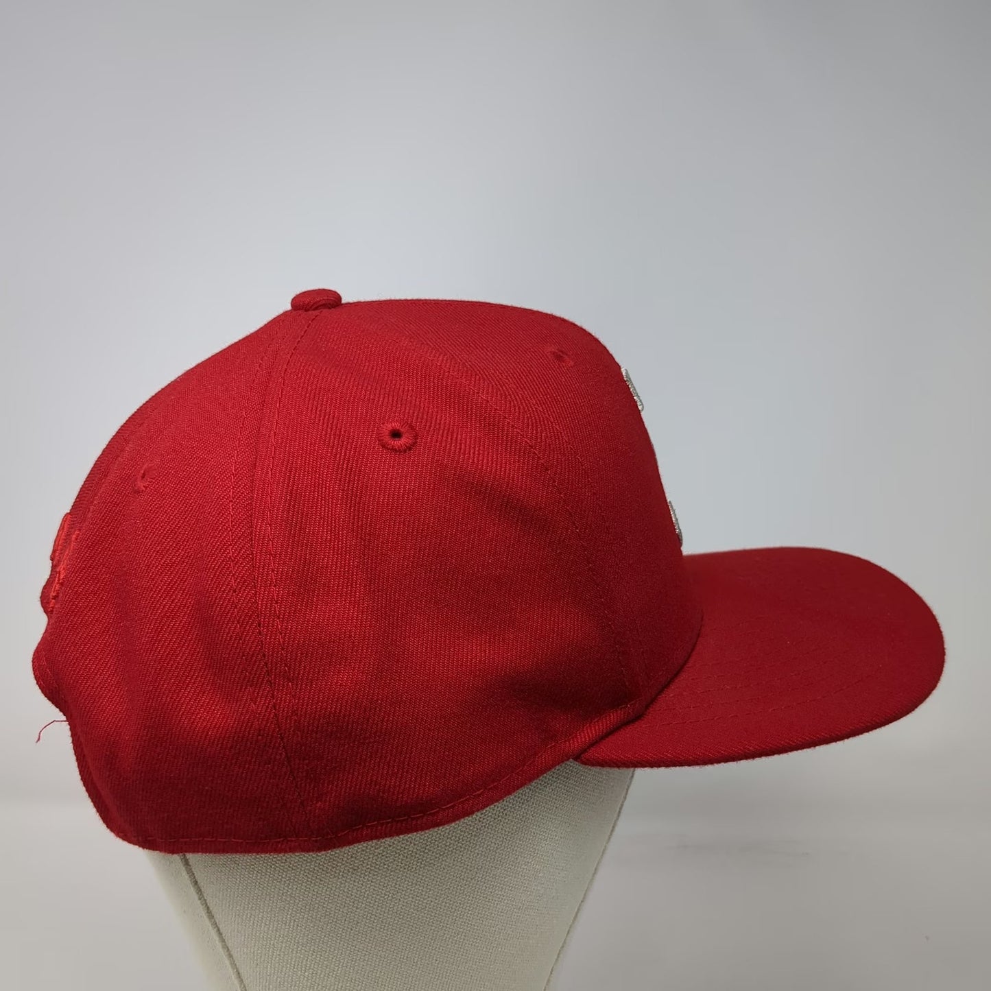 New Era Snapback Red Hat One Size Chance the Rapper Silver 3 Flat Brim 6 Panel