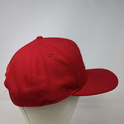 New Era Snapback Red Hat One Size Chance the Rapper Silver 3 Flat Brim 6 Panel