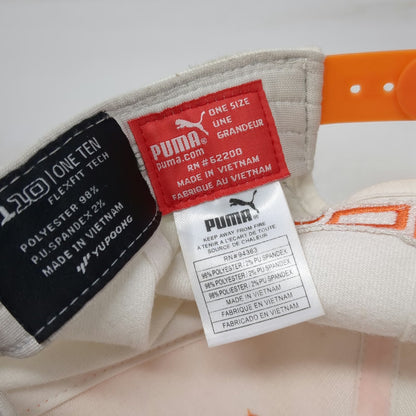 Puma Snapback Hat Orange One Size Tie Dye Cobra Golf Logo Patch Piping Flexfit