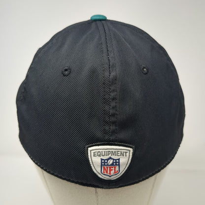 Reebok Philadelphia Eagles NFL Black M Cap Onfield Embroidered Logo Hat Stretch