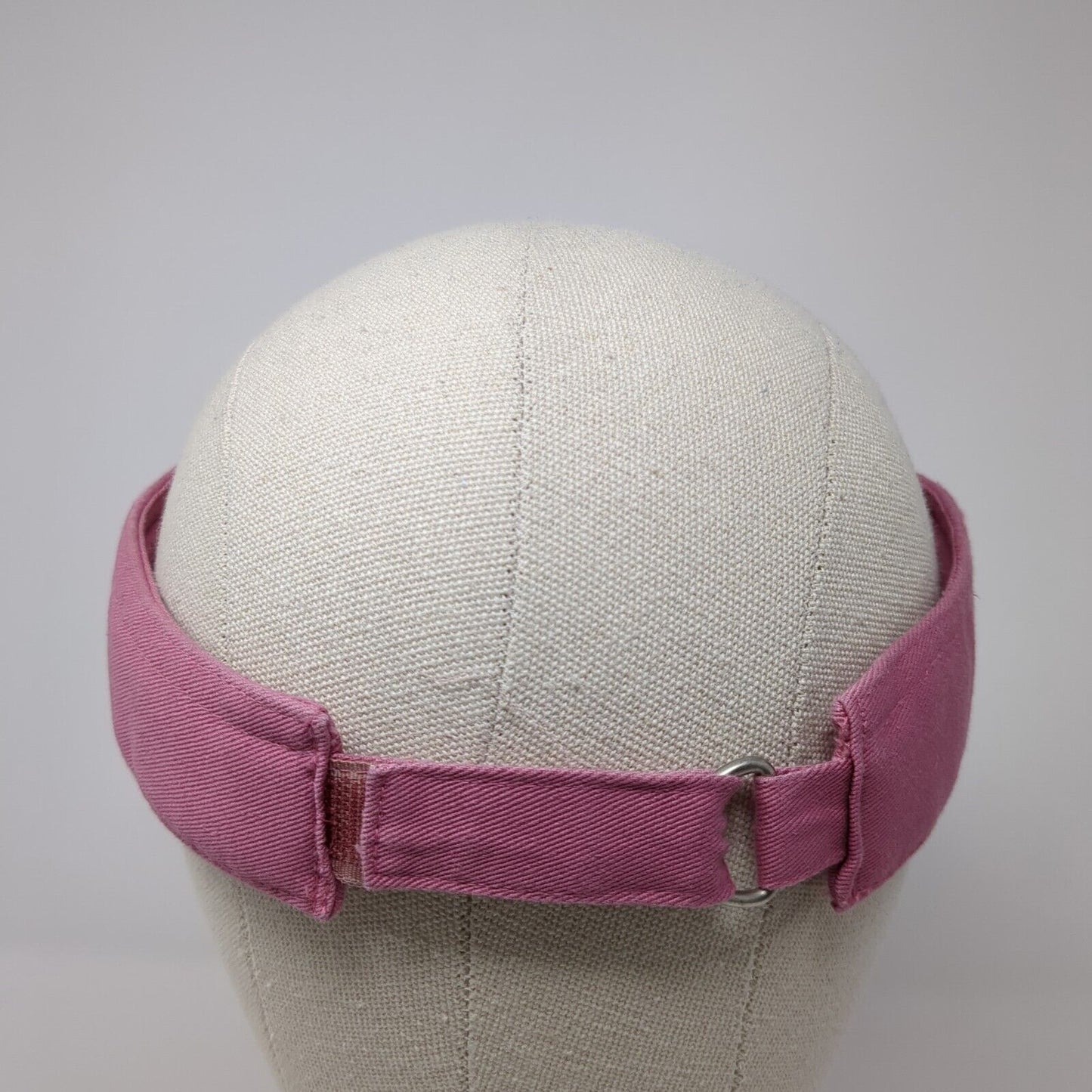 Unbranded Strapback Sun Visor Hat Pink One Size Adjustable Blank