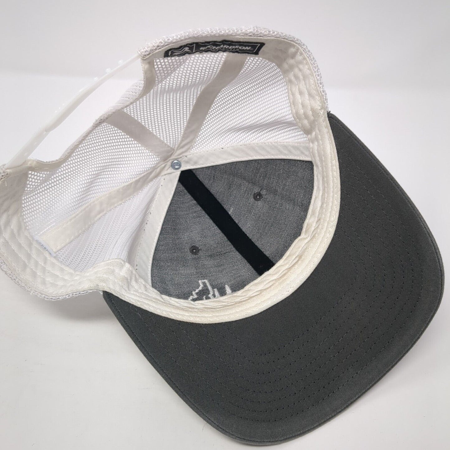Idaho Snapback Trucker Hat Gray One Size Adjustable Mesh Back Richardson