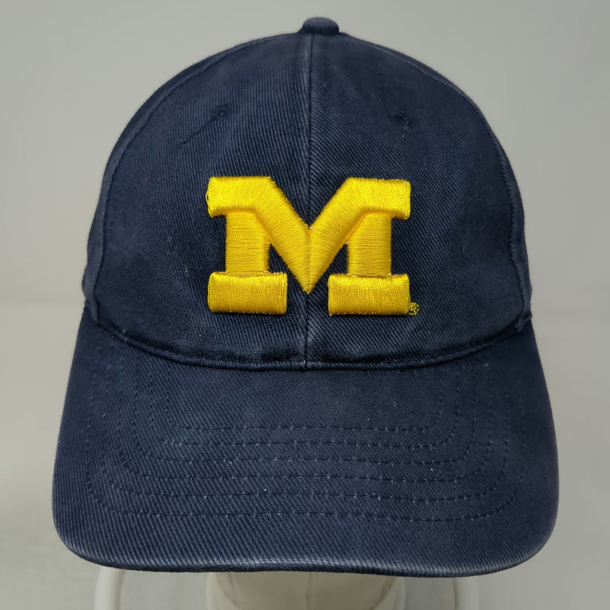 Michigan Wolverines NCAA HMI Blue One Size Cap Hat Strapback Embroidered Cotton