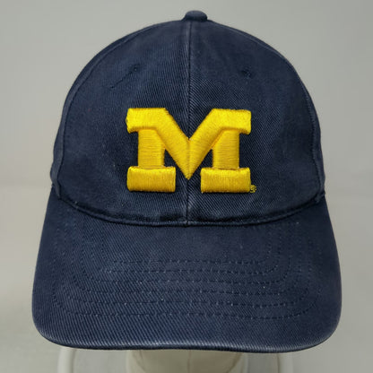Michigan Wolverines NCAA HMI Blue One Size Cap Hat Strapback Embroidered Cotton