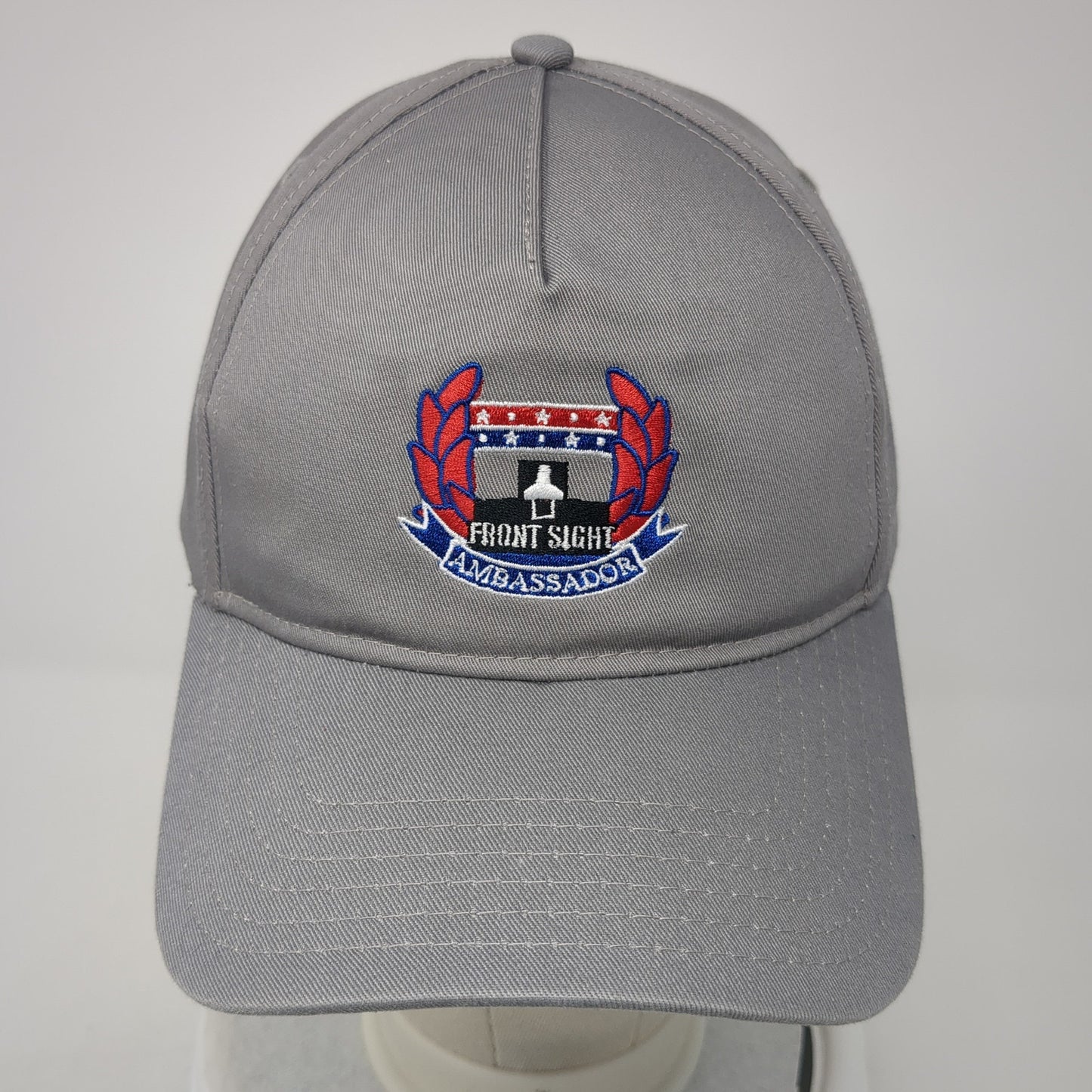 Front Sight Ambassador Strapback Hat Gray One Size Adjustable Otto