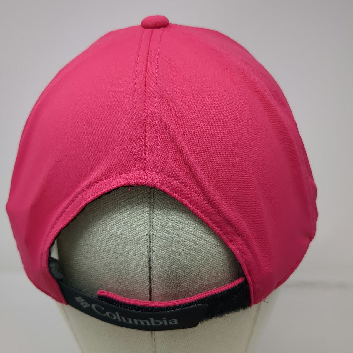 Columbia Baseball Cap Pink OSFM Performance Adjustable Strap Logo Outdoor Hat