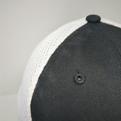 New Era 39THIRTY Baseball Cap Black L Mesh Stretch Fit Power Engineers Logo Hat