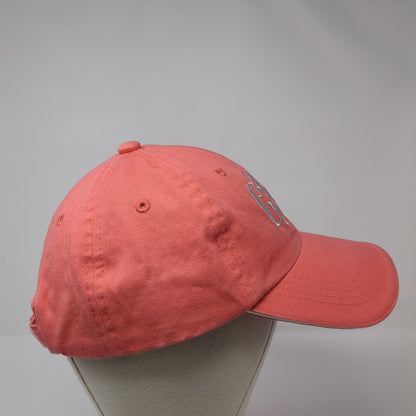 Monogram Strapback Hat Pink One Size Adjustable Embroidered Port Authority