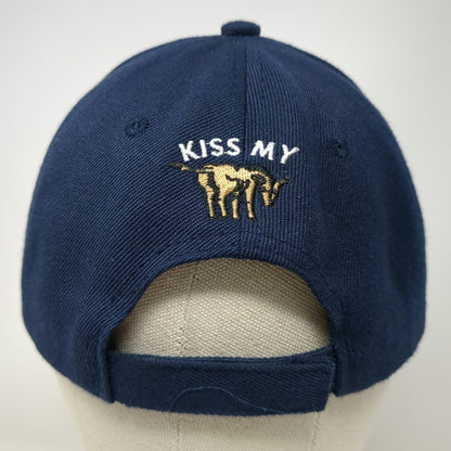Joycap Baseball Cap Blue One Size Oatman Kiss My Donkey Burro Funny Graphic Hat