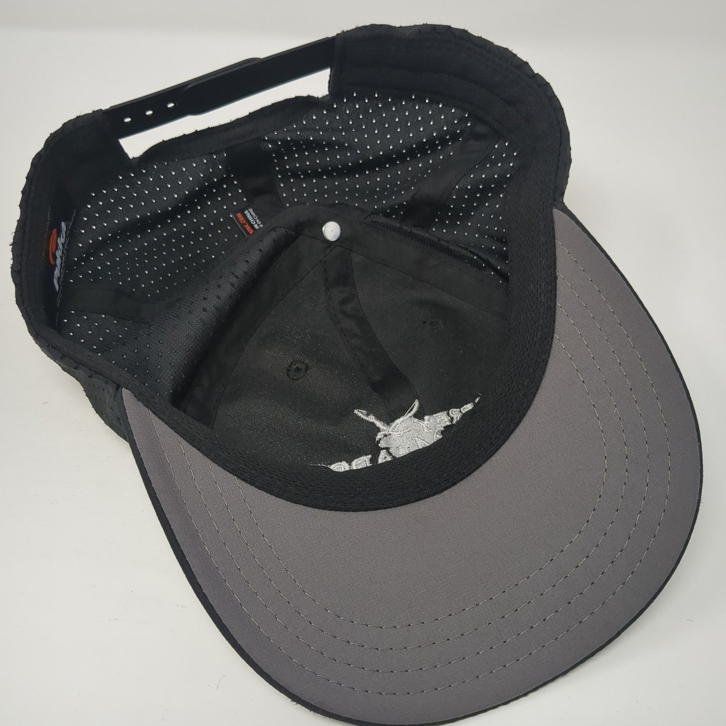 Osprey Meadows Snapback Hat Black One Size Adjustable Laser Cut Pukka
