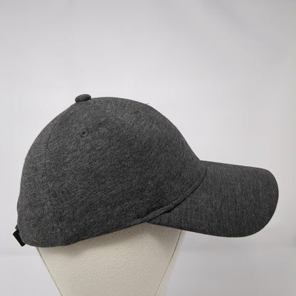 PUMA Strapback Hat Gray OSFA Solid Adjustable Embroidered Vent Holes