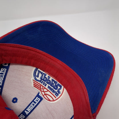 Nike Team Los Angeles LA Clippers Strapback Hat Red OSFA NBA Embroidered Logo