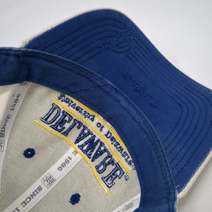 Delaware Fightin Hens NCAA The Game Snapback Hat White Blue Yellow One Size Logo
