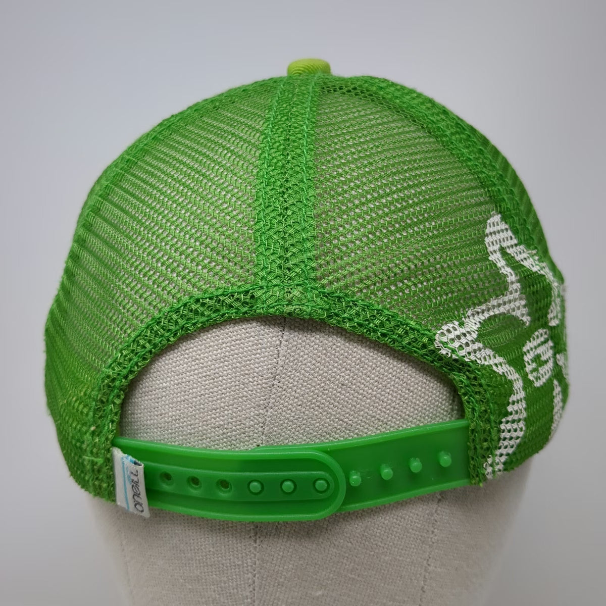 O'Neill Trucker Hat Green One Size Mesh Back Snapback Logo Patch Floral Print