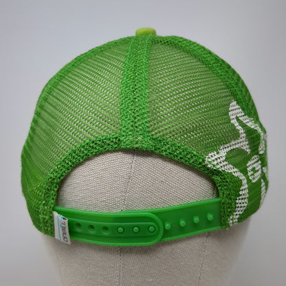O'Neill Trucker Hat Green One Size Mesh Back Snapback Logo Patch Floral Print