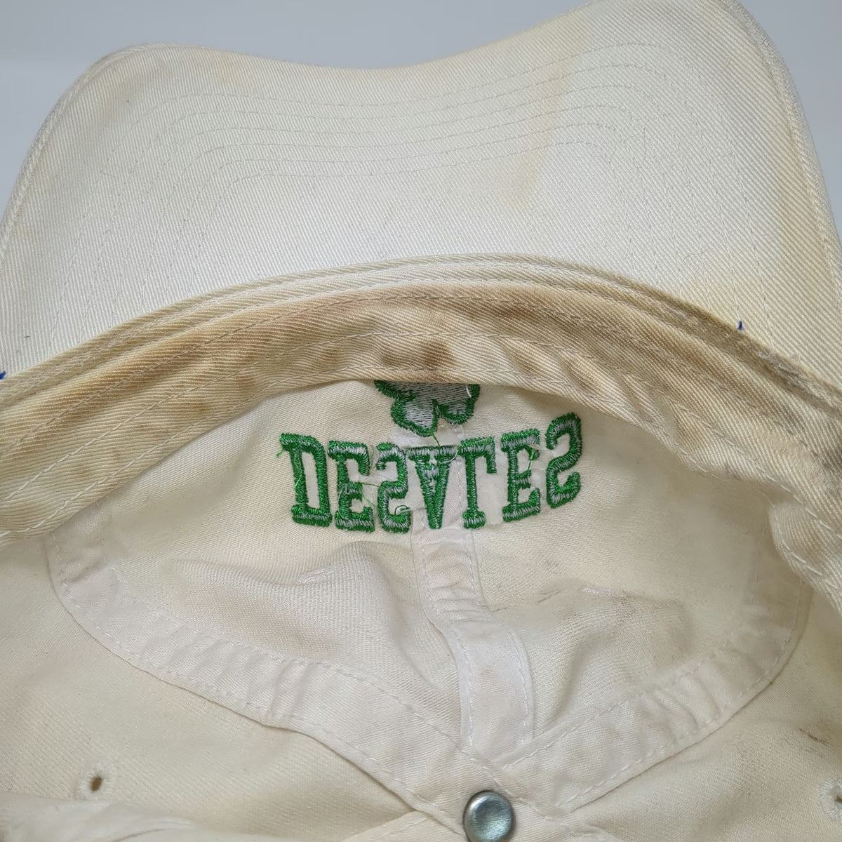 ML Authentic Headwear Baseball Cap Beige One Size DeSales Shamrock Cotton Hat