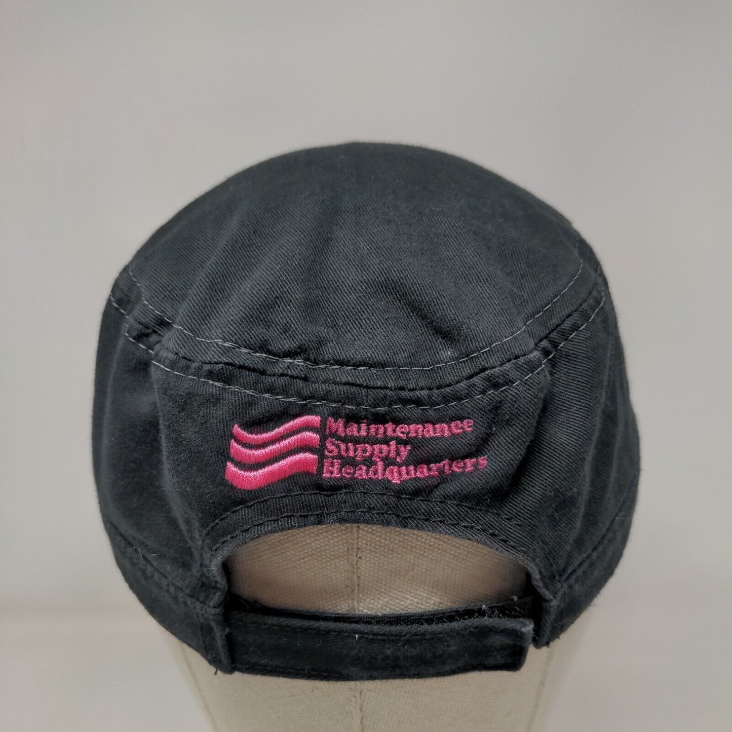 Breast Cancer Awareness Cadet Army Cap Black OS Maintenance Supply Headquarters