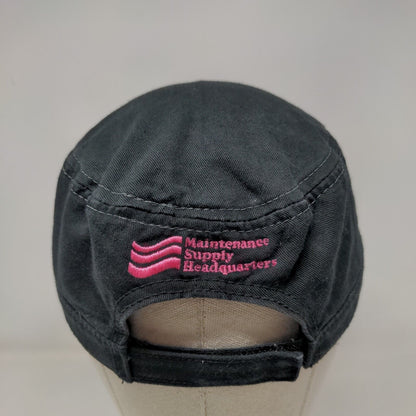 Breast Cancer Awareness Cadet Army Cap Black OS Maintenance Supply Headquarters