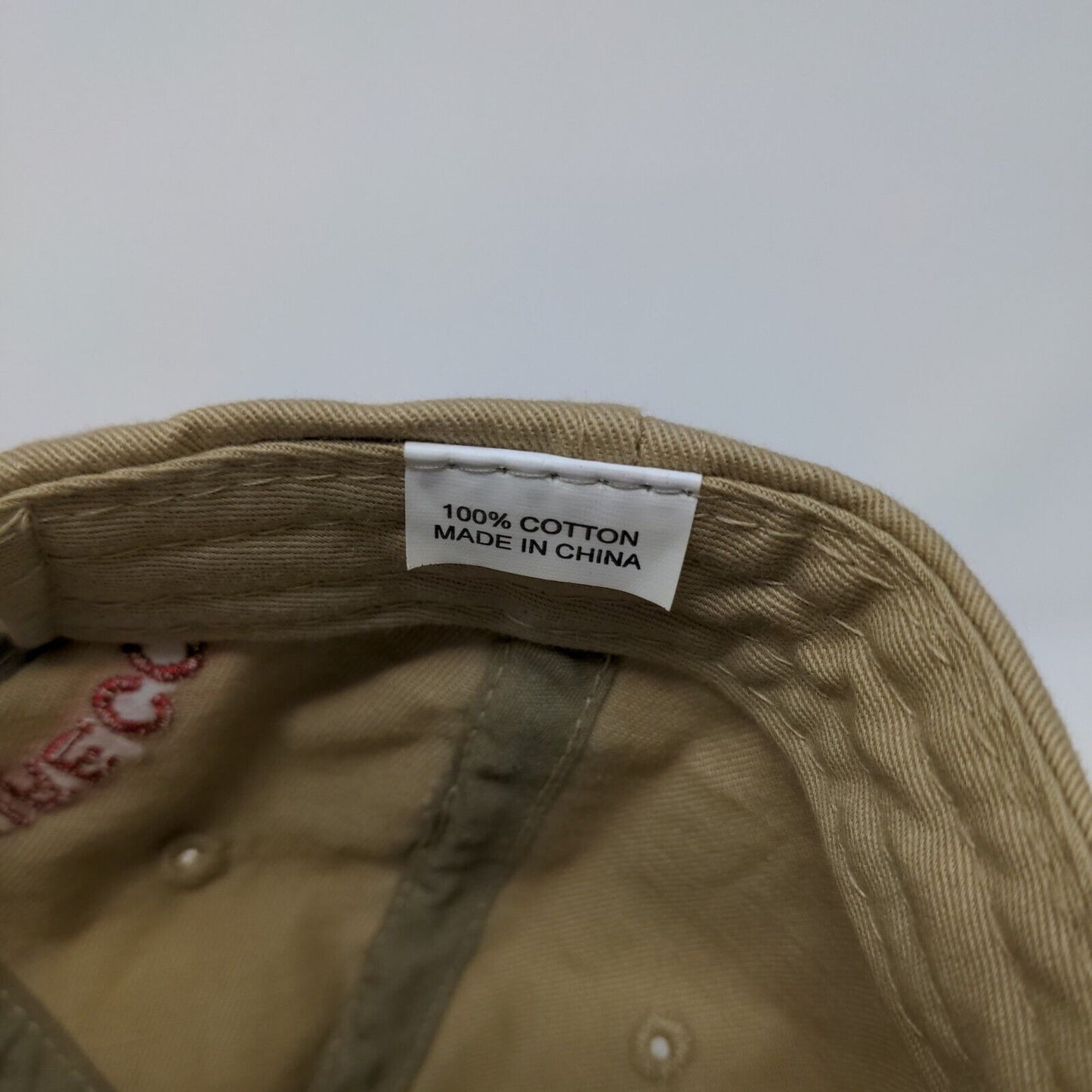 National Geographic Adventure Strapback Hat Tan OSFA Adjustable Embroidered