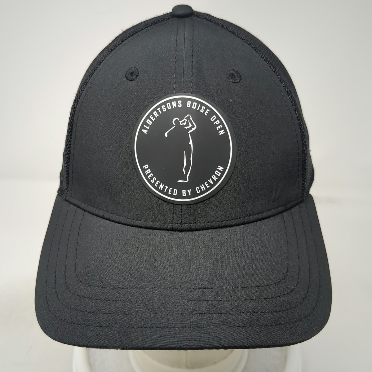 Pukka Albertsons Boise Open Chevron Golf 35 Black One Size Baseball Cap Hat