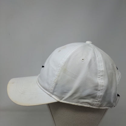 Nike Swoosh Strapback Hat White OSFM Embroidered Logo Legacy91 Dri-Fit