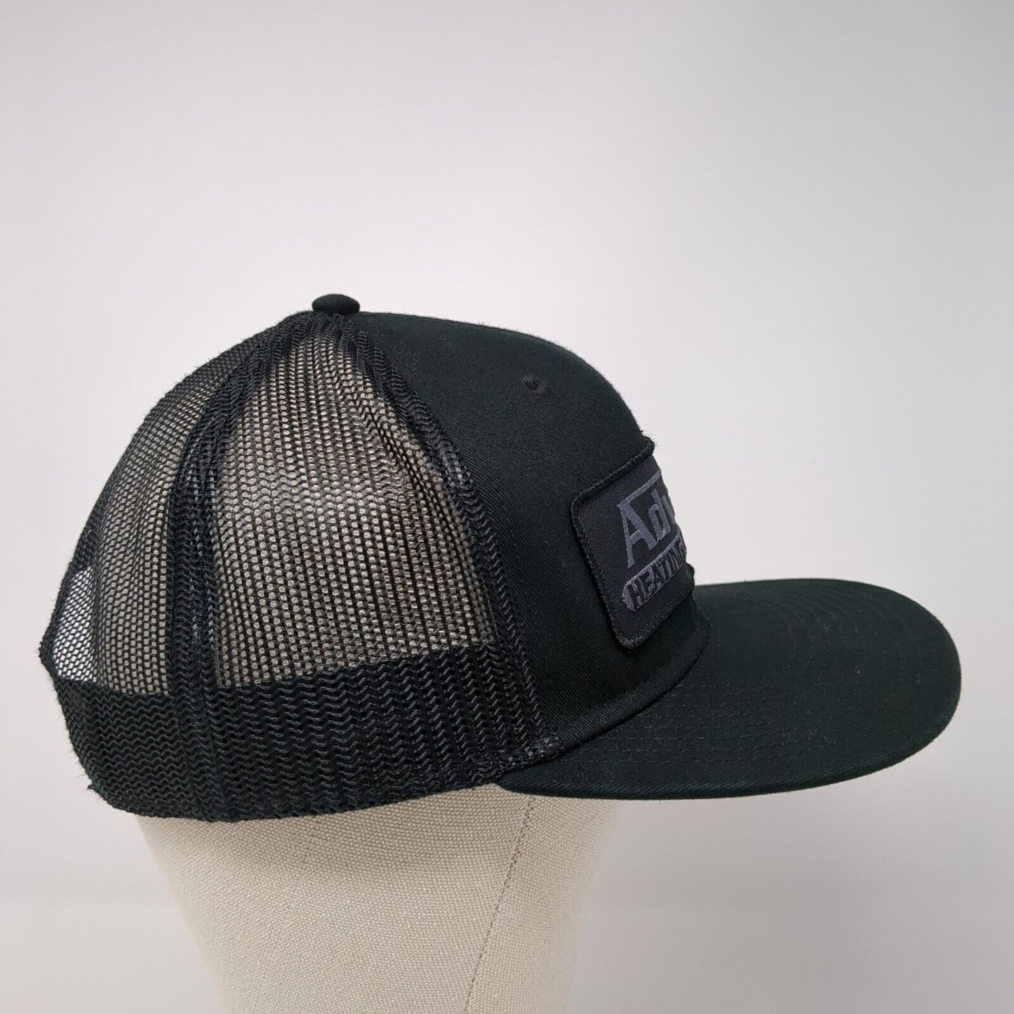 Advanced Heating & Cooling Snapback Mesh Back Trucker Hat Black One Size