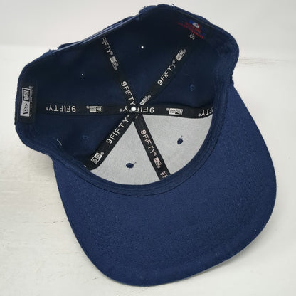 New Era MLB Los Angeles Dodgers Snapback Hat Blue One Size 9FIFTY Flat Brim Logo