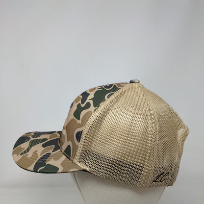 Riverbed Threads Snapback Mesh Back Trucker Hat Camouflage One Size